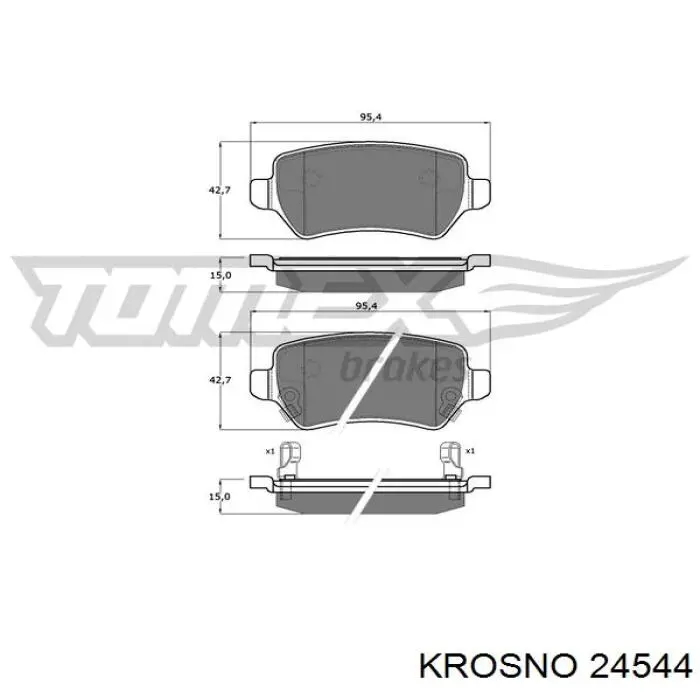 24544 Krosno muelle neumático, capó de motor