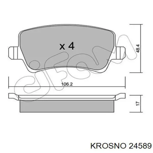 24589 Krosno amortiguador de maletero