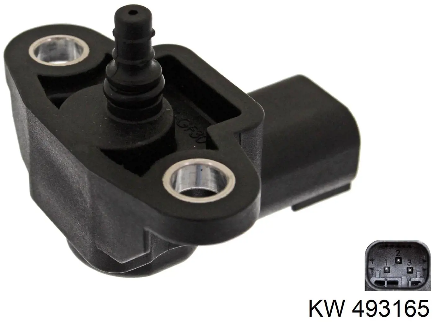 493 165 KW sensor de presion de carga (inyeccion de aire turbina)