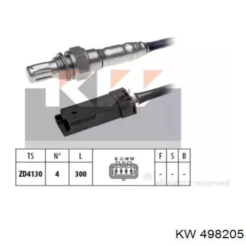 Comprar 498205 KW AUTOMOTIVE Sensor NOx
