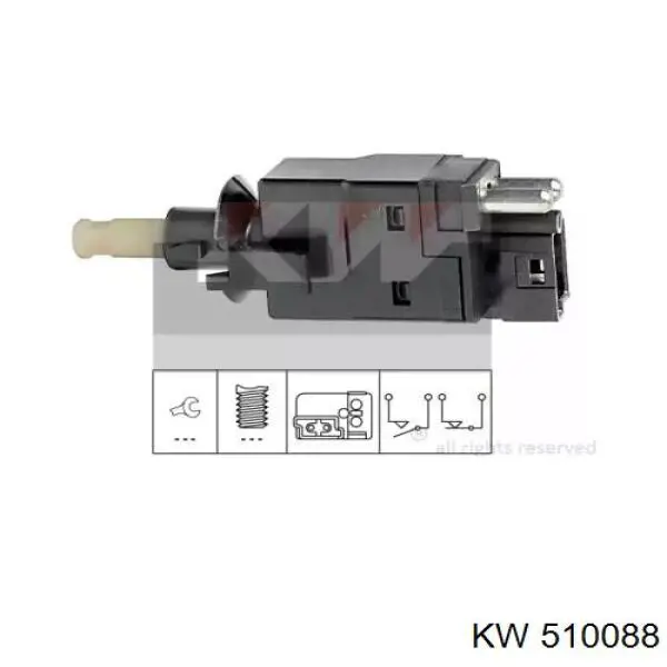 510 088 KW interruptor luz de freno