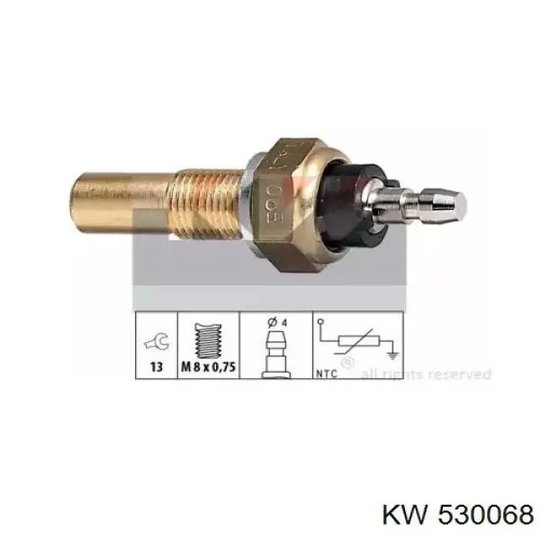 Sensor de temperatura del refrigerante KW AUTOMOTIVE 530068 precio, desde 5,41 EUR