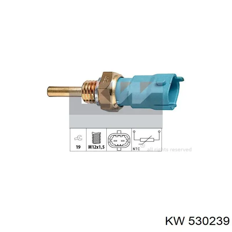 Sensor de temperatura del refrigerante Chevrolet Cruze J300