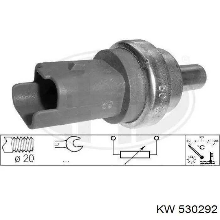 Sensor de temperatura del refrigerante Ford Fiesta JH, JD