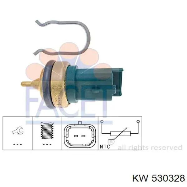 530328 KW sensor de temperatura del refrigerante