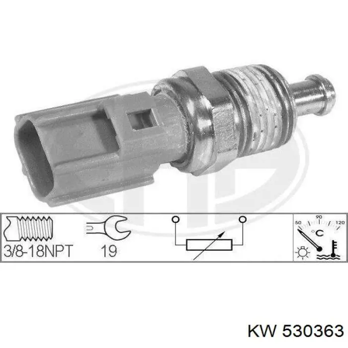 Sensor de temperatura del refrigerante KW AUTOMOTIVE 530363 precio, desde 9,84 EUR