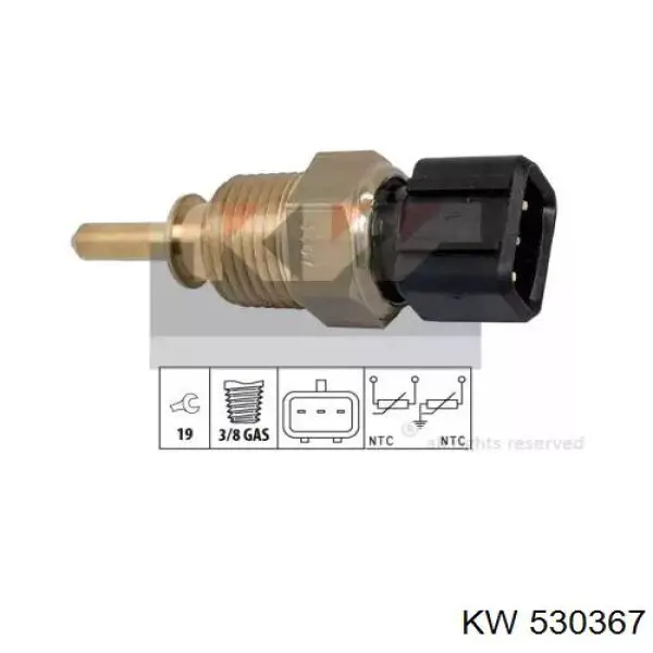 Sensor de temperatura del refrigerante Hyundai Tucson 1 JM