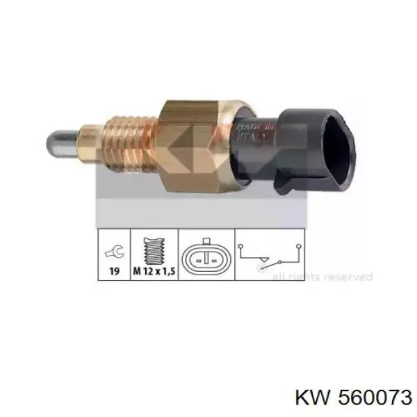 Interruptor, piloto de marcha atrás Opel Combo