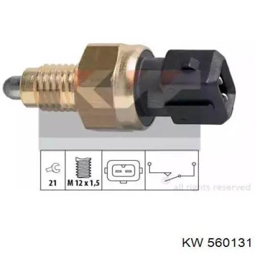 Interruptor, piloto de marcha atrás BMW 3 E46