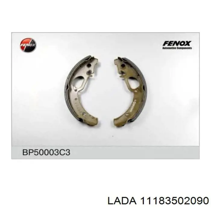 11183502090 Lada Zapatas de freno de tambor traseras