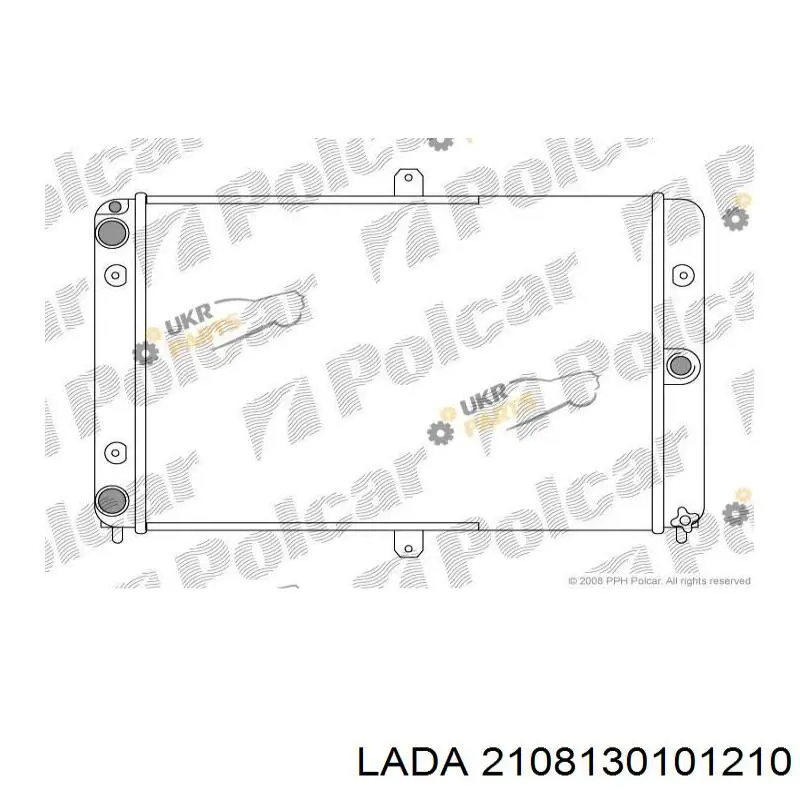 2108130101210 Lada radiador refrigeración del motor