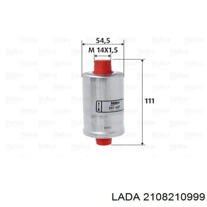 2108210999 Lada filtro combustible