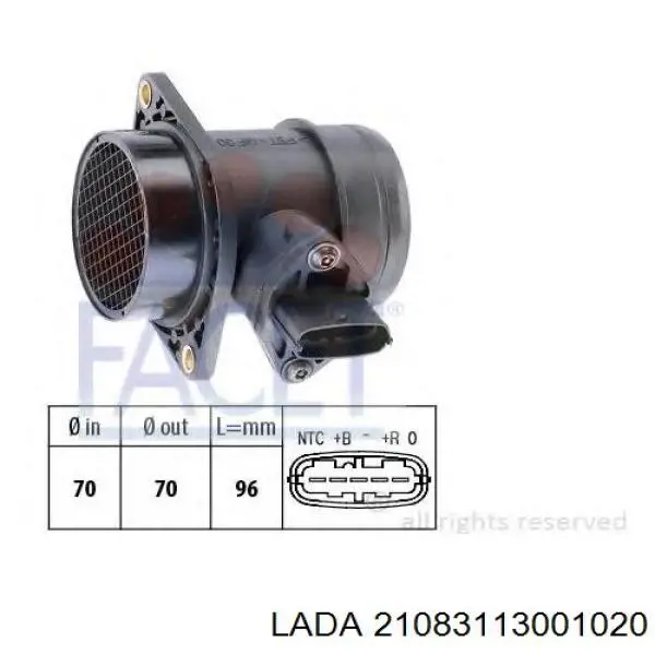 Medidor de flujo de aire Lada 21083113001020 precio, desde 55,02 EUR