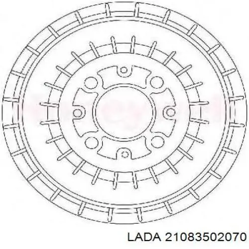 21083502070 Lada Tambor de freno trasero