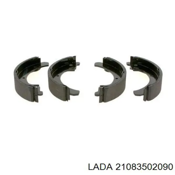 2108-3502090 Lada zapatas de frenos de tambor traseras