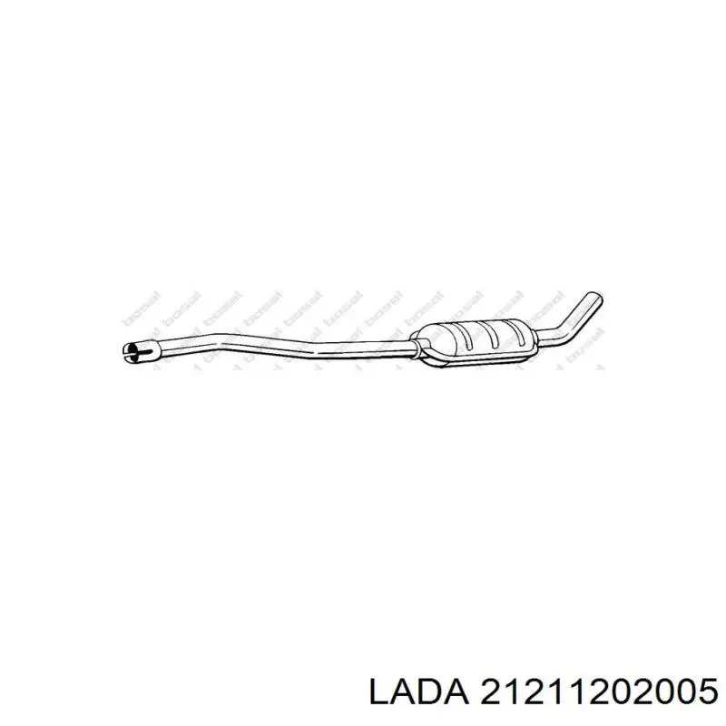 21211202005 Lada silenciador del medio