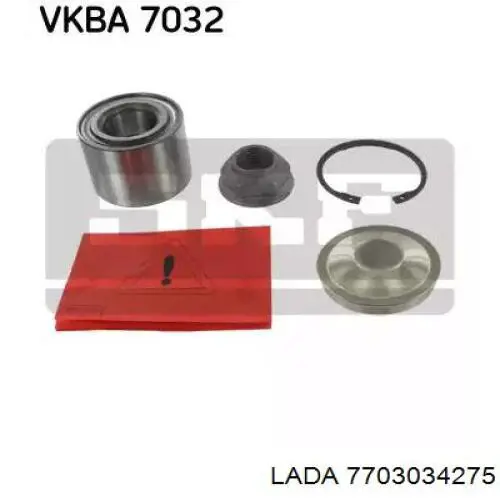 7703034275 Lada tuerca, cubo de rueda trasero