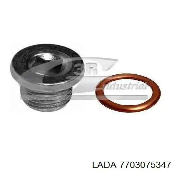 7703075347 Lada tapón roscado, colector de aceite