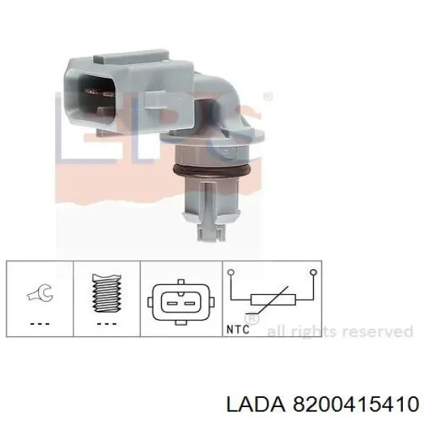 8200415410 Lada Sensor de temperatura del aire de admisión