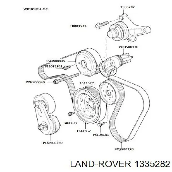 Soporte del acoplamiento viscoso del sistema de refrigeración Land Rover 1335282 precio, desde 104,54 EUR