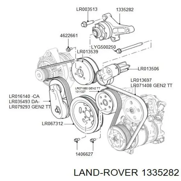 Soporte Para Acoplamiento Viscoso para Land Rover Discovery (L319)