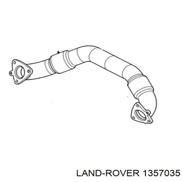 Colector de escape trasero para Land Rover Discovery (L319)