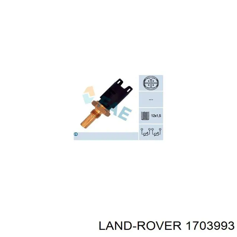 1703993 Land Rover sensor de temperatura
