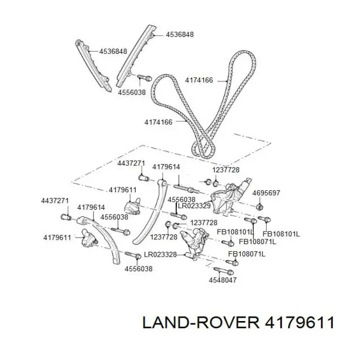 Tensor de cadena de distribución Land Rover Range Rover III SUV (L322) (2002 - 2009) precio, desde 181,55 EUR