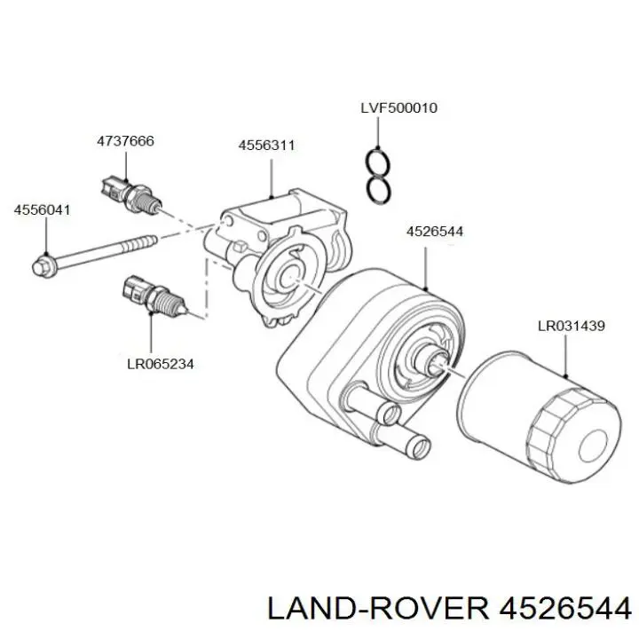 Comprar 4526544 Land Rover Radiador de aceite