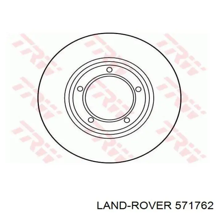 571762 Land Rover disco de freno delantero