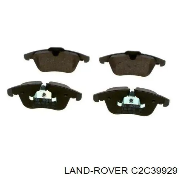 C2C39929 Land Rover pastillas de freno delanteras