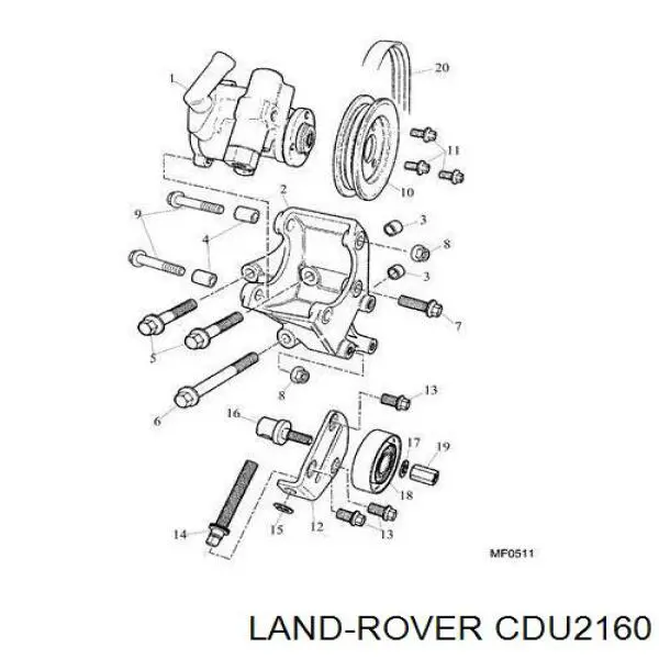 Correa de transmisión trapezoidal Land Rover CDU2160 precio, desde 5,40 EUR