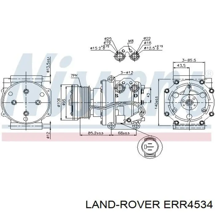 130660 ACR compresor de aire acondicionado