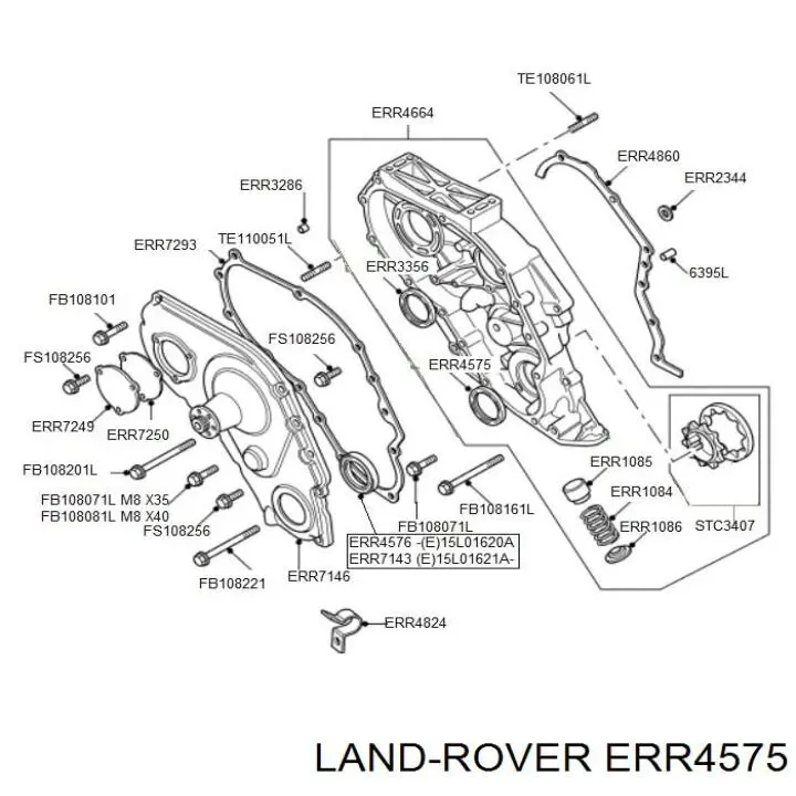 Retén de cigüeñal frontal Land Rover ERR4575 precio, desde 7,18 EUR