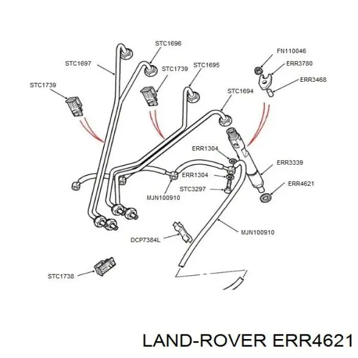 ERR4621 Bearmach junta anular, inyector