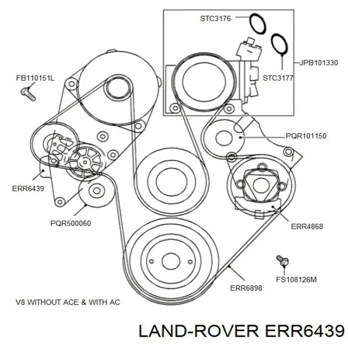 Tensor de correa poli V T38245 Gates