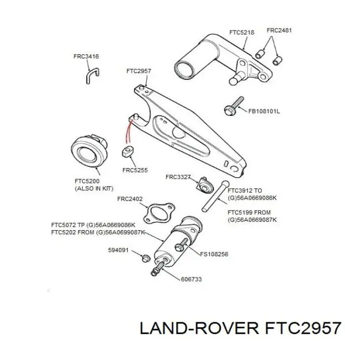 Comprar FTC2957 Land Rover Horquilla de embrague