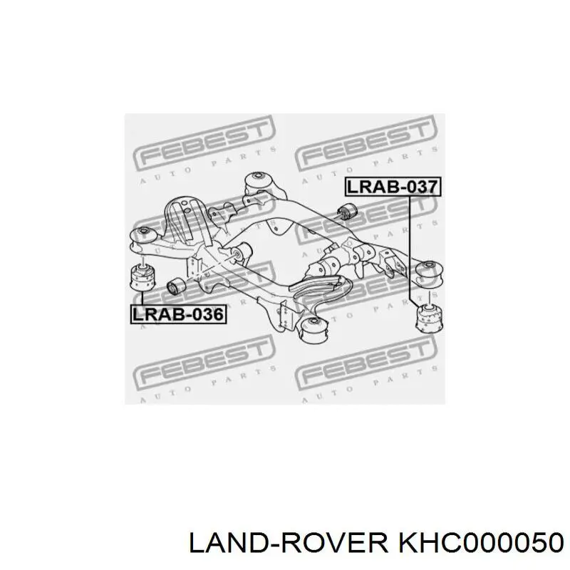 Silentblock del subchasis trasero Land Rover KHC000050 precio, desde 51,76 EUR