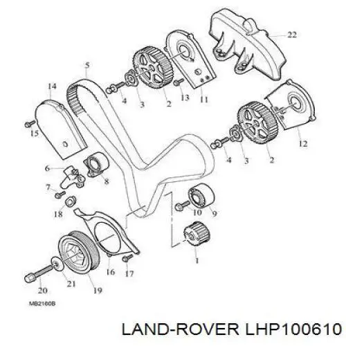 Tensor, correa dentada para Rover 75  RJ