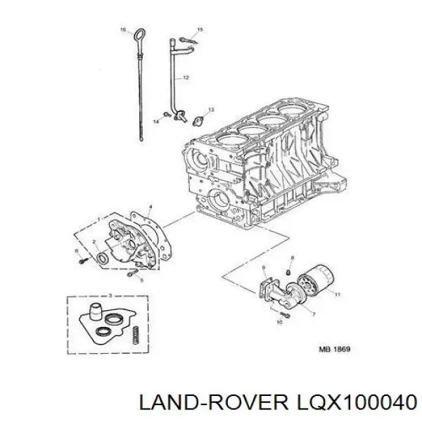 Retén del cigüeñal frontal Rover 75  (1999-2005)