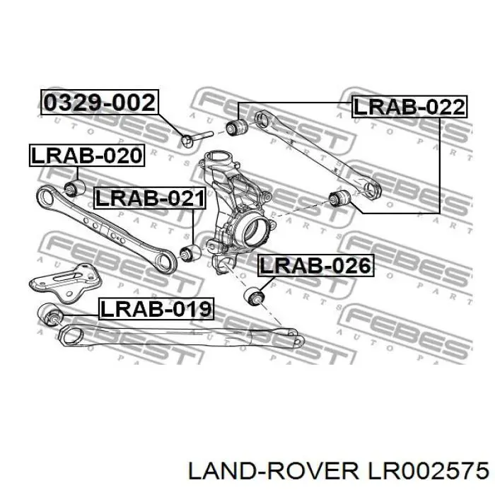 Barra oscilante, suspensión de ruedas, eje trasero para Land Rover Freelander (L359)