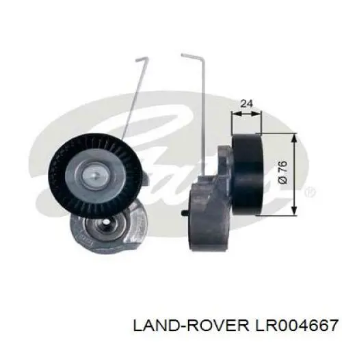 Rodillo tensor, correa poli V para Land Rover Freelander (L359)