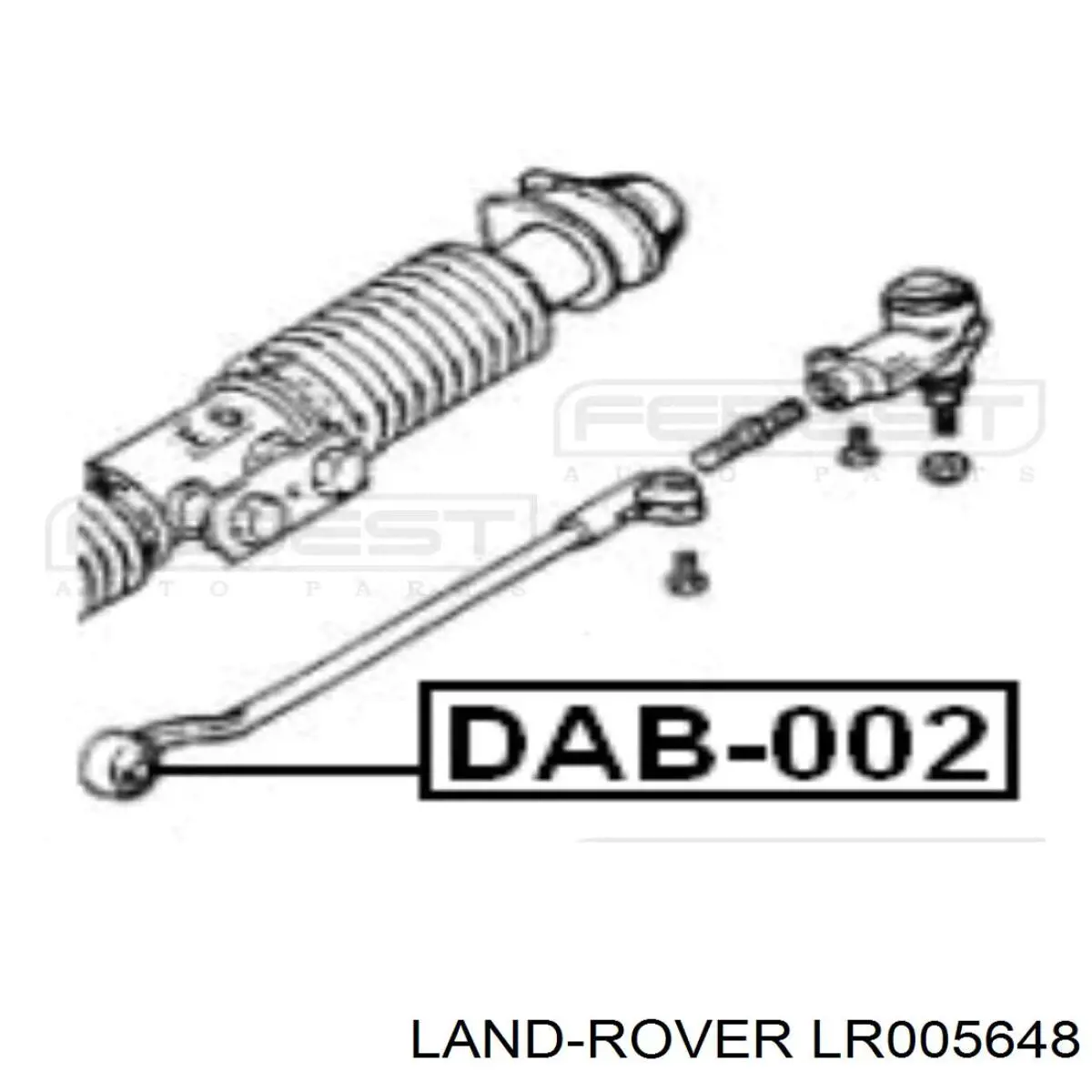 LR005648 Land Rover casquillo de barra estabilizadora trasera