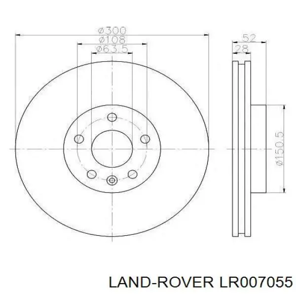 Frenos delanteros Land Rover LR007055 precio, desde 50,78 EUR