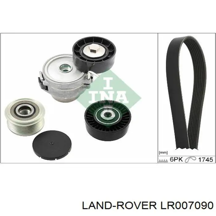 LR007090 Land Rover alternador