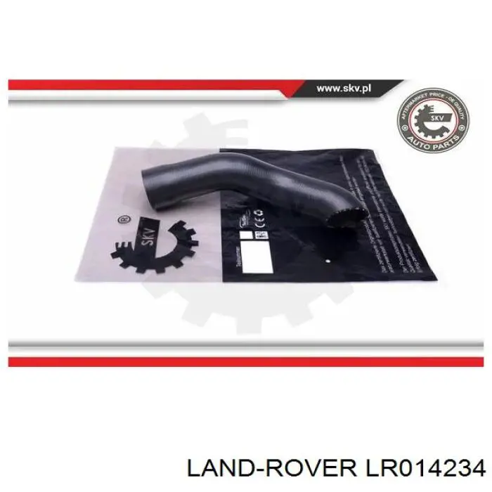 LR014234 Land Rover tubo intercooler superior
