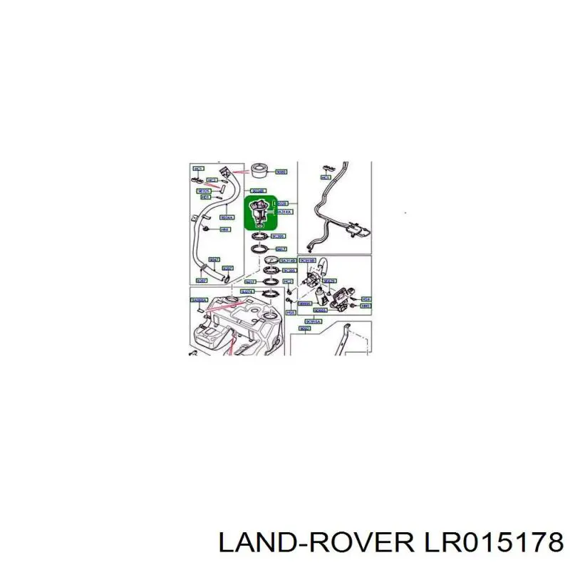 LR015178 Land Rover Filtro de gasolina