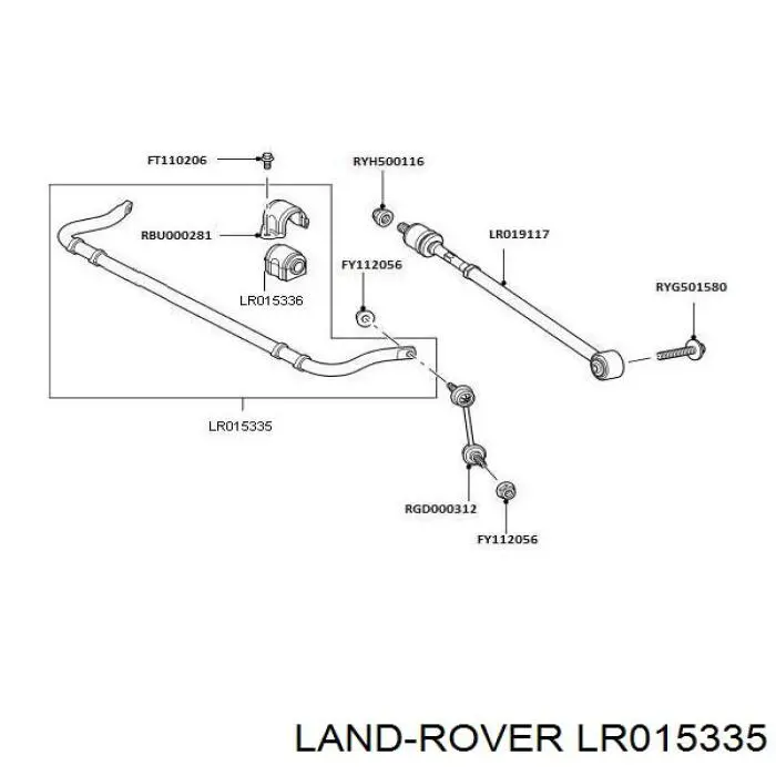 Estabilizador trasero Land Rover Discovery 4 (L319)