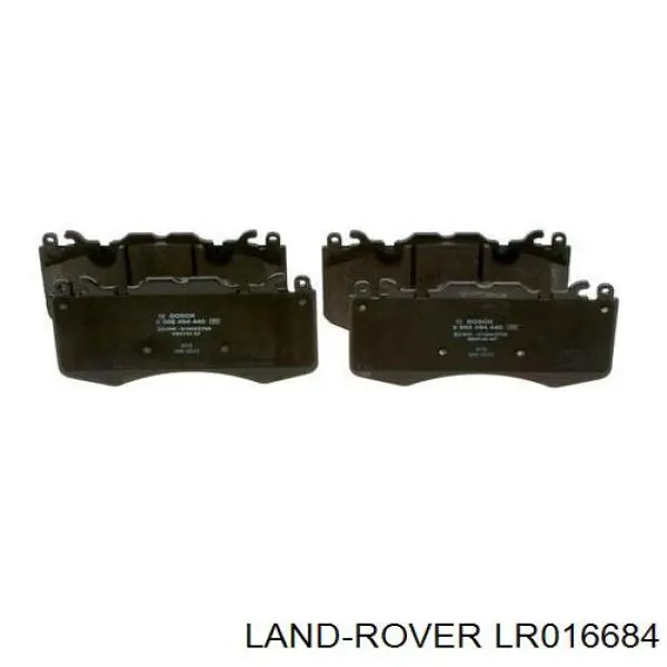 LR016684 Land Rover pastillas de freno delanteras