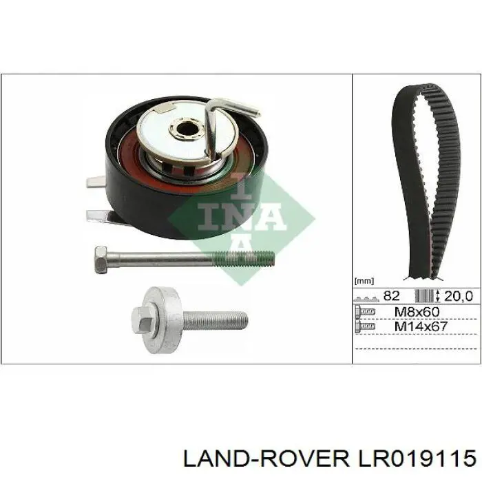 LR007091 Britpart kit correa de distribución